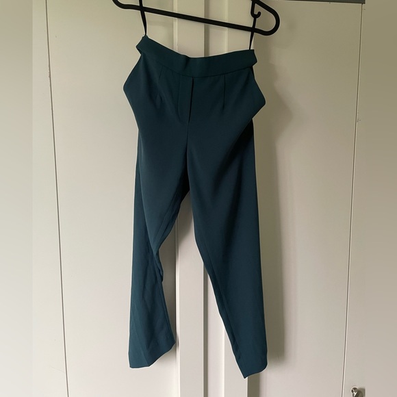Aritzia Babaton Teal Conan cropped pant size 00 - Picture 4 of 4